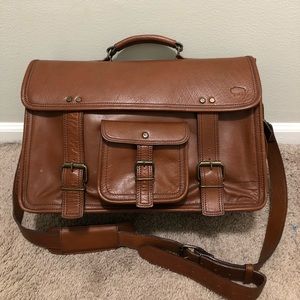 ROOSEVELT BUFFALO LEATHER BRIEFCASE BAG